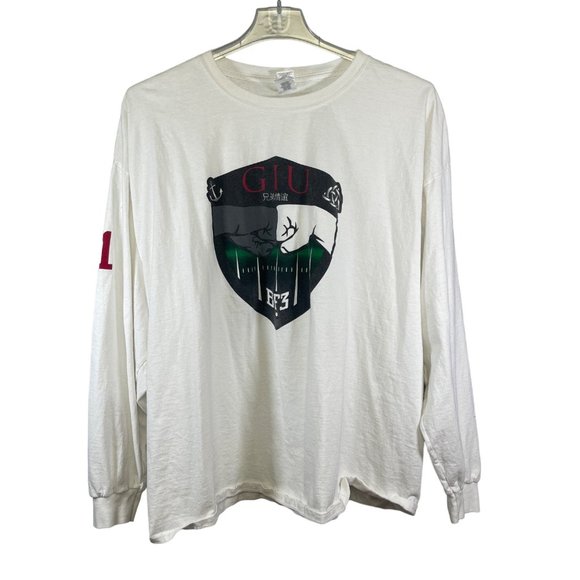 Gridiron University BF3 Size 3XL Long Sleeve White Tshirt - Picture 2 of 6